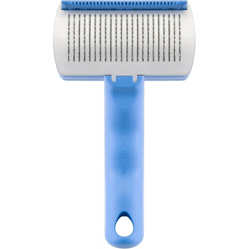 Brosse de toilettage autonettoyante PetZoom avec tondeuse pour animaux de compagnie en prime