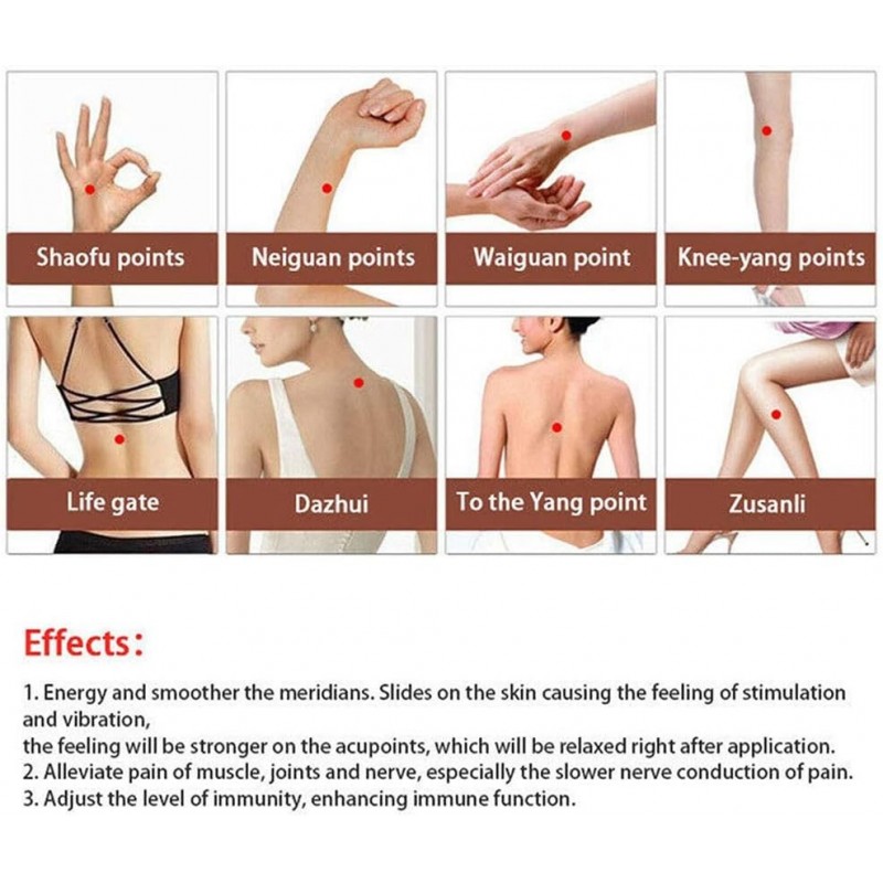 Stylo Méridien Électronique 3 en 1, Stylo D'acupuncture, Stylo De Massage Énergétique Acupoint Outils De Massage Corporel avec 3