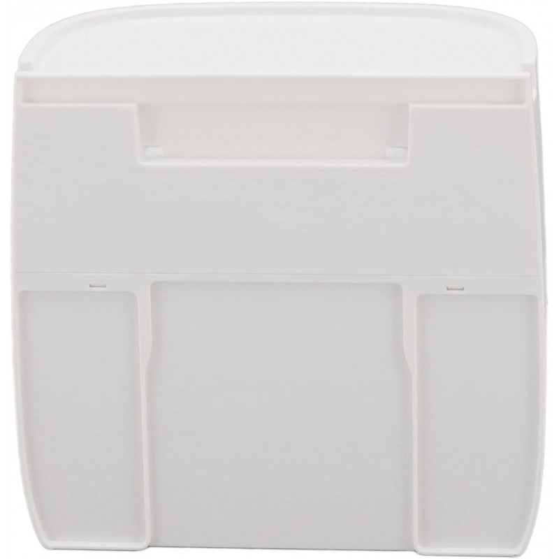 CHICIRIS Tissue Holder with Double Button No Drilling (Grey White)