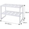 Étagère Rangement Cuisine Développables sous évier Organisateur - 2 Tier multifonctions Support de rangement avec tablettes