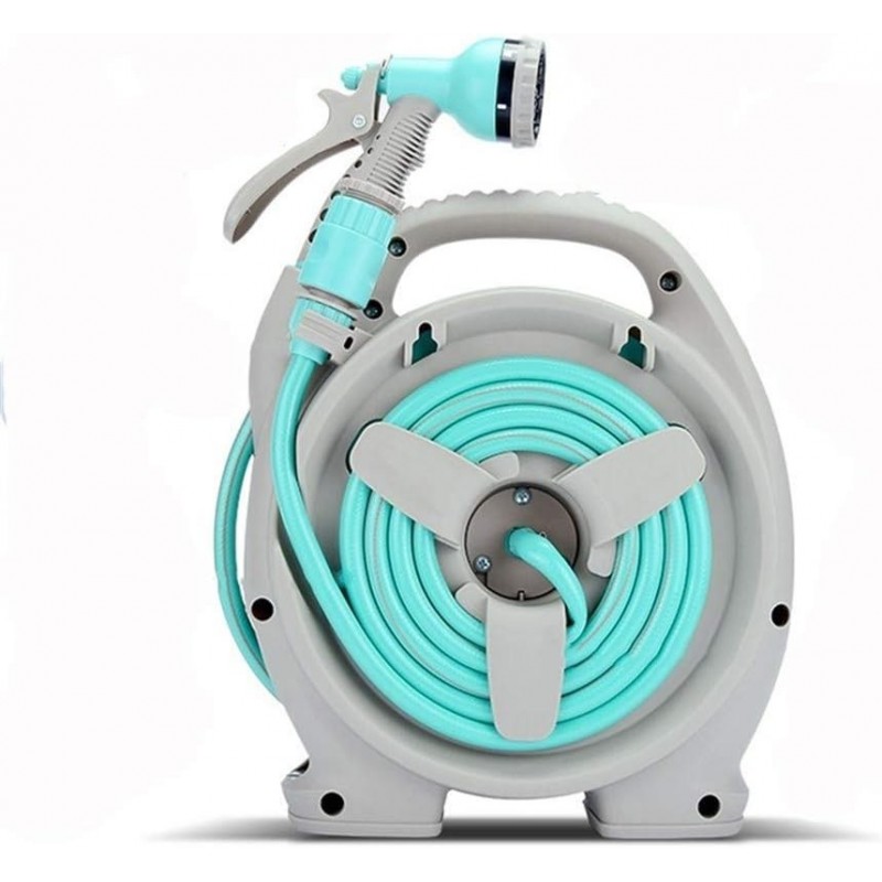 Tuyau d'arrosage Jardin Portable Tuyau d'arrosage Bobine multifonction haute pression Gun Head Gardening Reel jardin poignée for