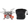 Cuisinière à Gaz d'extérieur, Mini Cuisinière Carrée Pliable et Portable, avec Sac à Dos et Poêles de Randonnée pour Camping