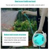 Dratal Mini Portable Tuyau De Jardin Tuyau Bobine Panier avec Pistolet À Eau Ensemble Agricole Maison Jardin De Stockage Costume