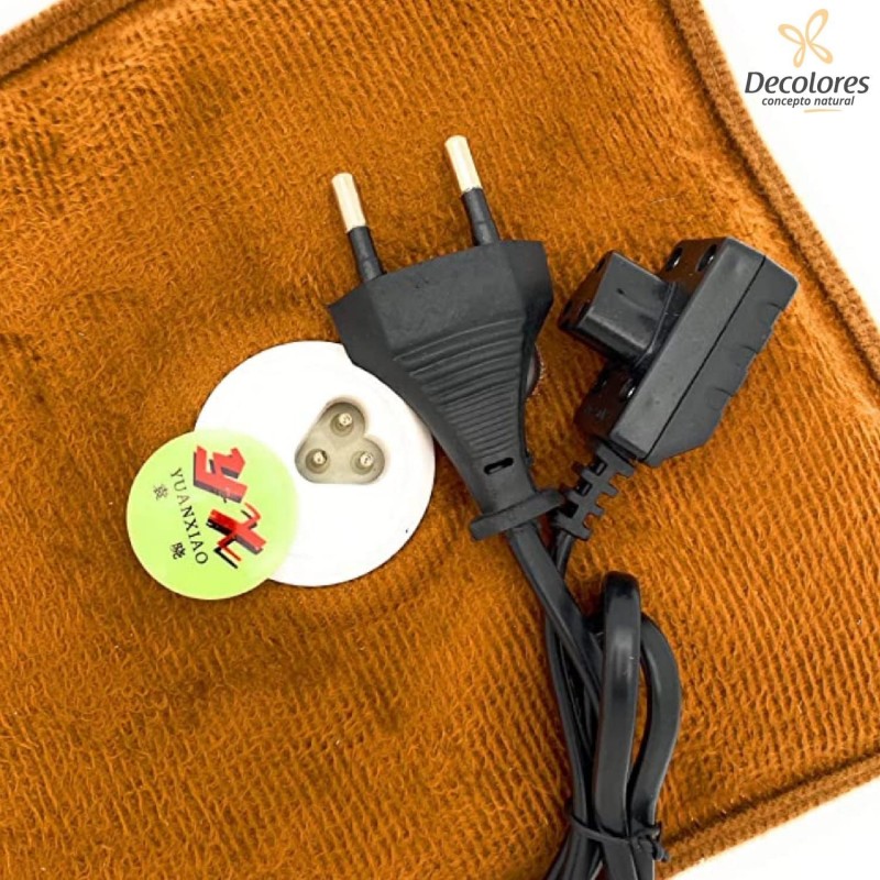 Decolores | Sac à eau chaude électrique | thermique | Taille 18x25cm | Rechargeable en 15 minutes | Durée de 3 Heures de Chaleur