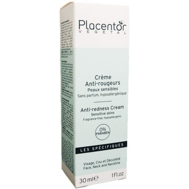 Placentor Crème Anti-rougeurs Végétale 30 mL