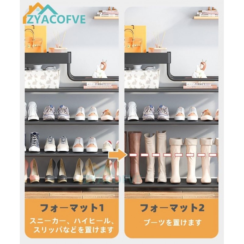 ZYACOFVE Porte-chaussures, Porte-chaussures, Rangement à Chaussures, Rack à Chaussures, Boîte à Chaussures, Rack à Chaussures