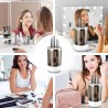 Nettoyeur de pinceaux de maquillage électrique, ensemble de nettoyage automatique de pinceaux cosmétiques, nettoyeur de pinceaux