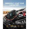 BUVAYE Booster Batterie Voiture avec Compresseur,2000A Jump Starter Portable Booster De Batterie(Jusqu’à 7L Gaz Ou 5L