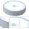 Veilleuse à mouvement, lampe intelligente à LED ronrechargeable avec trois modes d'éclairage et forte aspiration magnétique pour