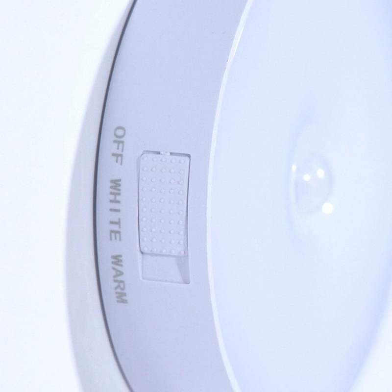 Veilleuse à mouvement, lampe intelligente à LED ronrechargeable avec trois modes d'éclairage et forte aspiration magnétique pour