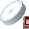 Veilleuse à mouvement, lampe intelligente à LED ronrechargeable avec trois modes d'éclairage et forte aspiration magnétique pour