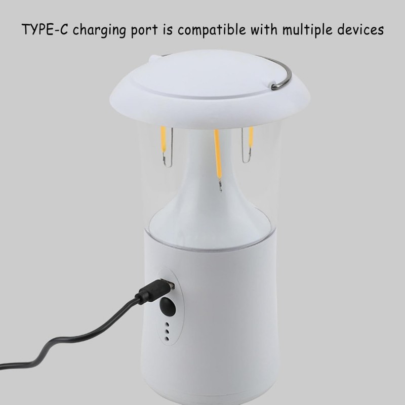 Lámpara LED portátil, luz de campamento de emergencias, linterna de campamento recargable, linternas de campamento al aire