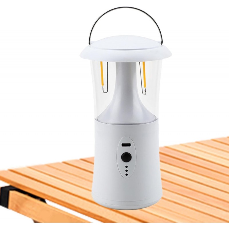 Lámpara LED portátil, luz de campamento de emergencias, linterna de campamento recargable, linternas de campamento al aire