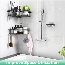 Étagère de douche d'angle