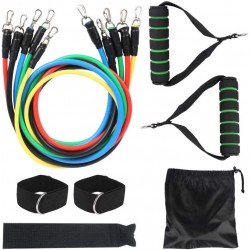 Lot de 11 bandes de résistance pour exercices de fitness