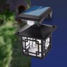 Lampada solare da giardino con sensore di movimento, IP65, imformeabile, a LED, for esterni, lampada solare con sensore di