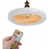 LED Ceiling Fan With Lights, 30W Flush Ceiling Fan Lamp With Remote Control, Electric Ceiling Fan 3-Color 3 Levels Wind Speeds,