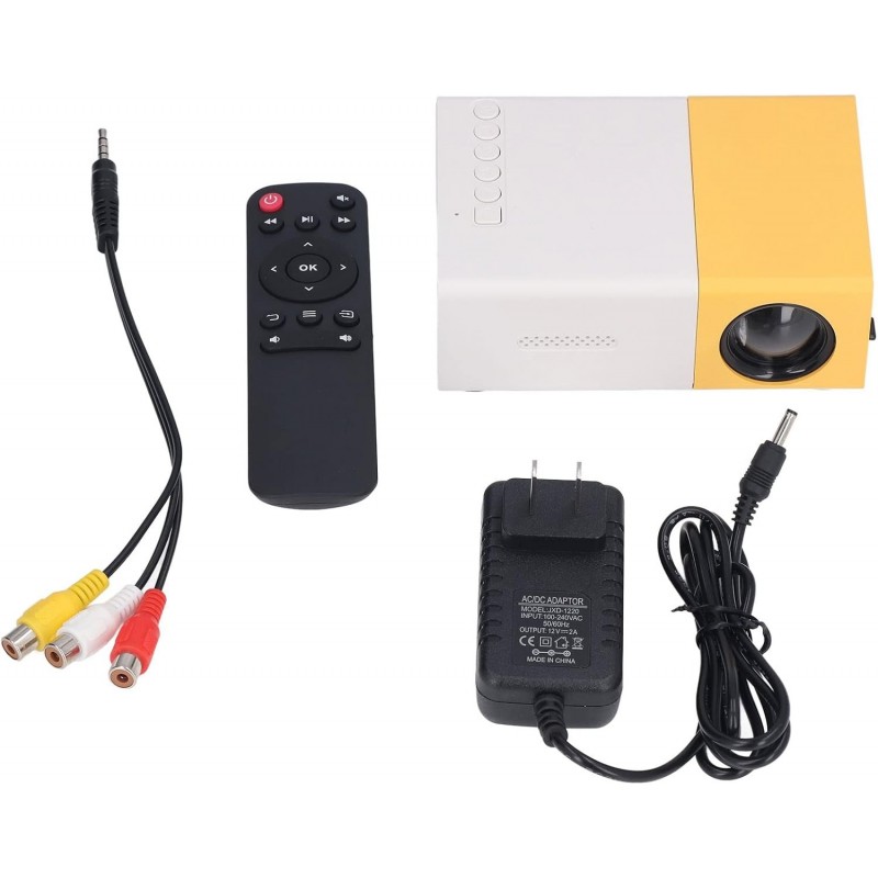 Mini Projecteur, Projecteur de Film Portable 1080p Amélioré, Projecteur Vidéo Multimédia Home Cinéma, Projecteur Extérieur Peut