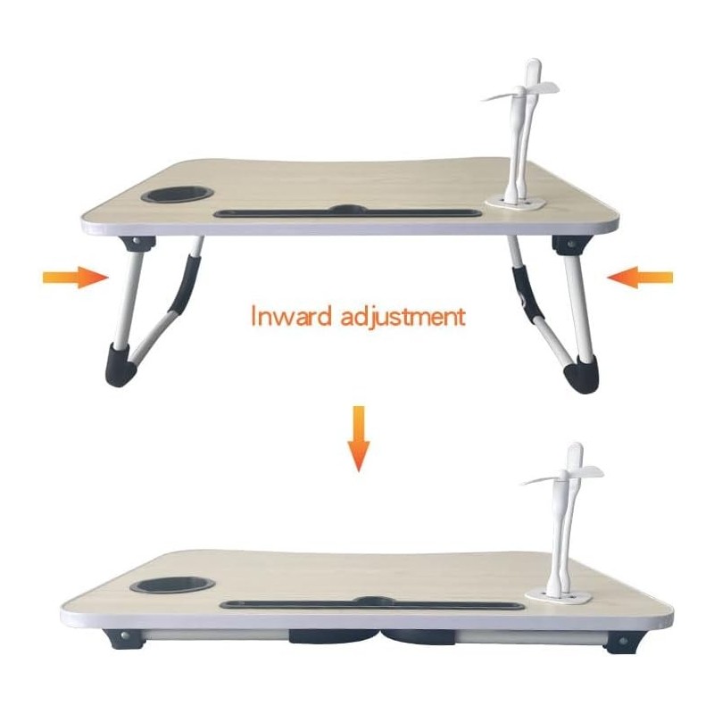 Iacob Laptop Bed Table Lap Standing Desk for Sofa Breakfast, Laptop Desk Folding Coffee Tray Notebook Stand Reading Holder for
