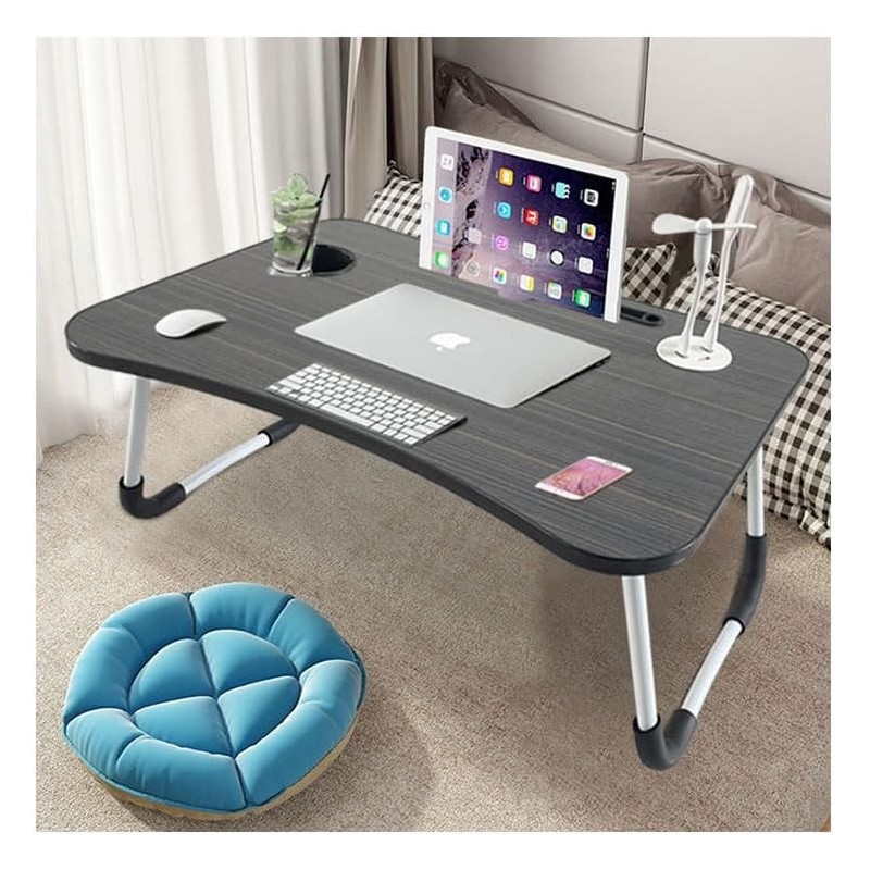 Iacob Laptop Bed Table Lap Standing Desk for Sofa Breakfast, Laptop Desk Folding Coffee Tray Notebook Stand Reading Holder for