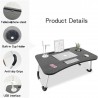 Iacob Laptop Bed Table Lap Standing Desk for Sofa Breakfast, Laptop Desk Folding Coffee Tray Notebook Stand Reading Holder for