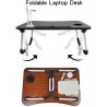 Iacob Laptop Bed Table Lap Standing Desk for Sofa Breakfast, Laptop Desk Folding Coffee Tray Notebook Stand Reading Holder for