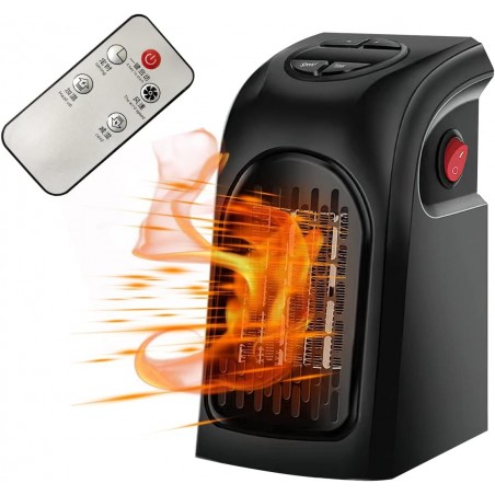 Chauffage d'Appoint Hillylolly 400W Chauffage Soufflant Ceramique, Radiateur Soufflant Silencieux, mini Chauffage Soufflant,