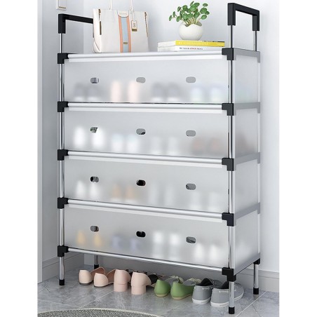 GLFNB Armoire à Chaussures cachée, organisateurs et rangements de Chaussures en métal, Petite étagère à Chaussures pour