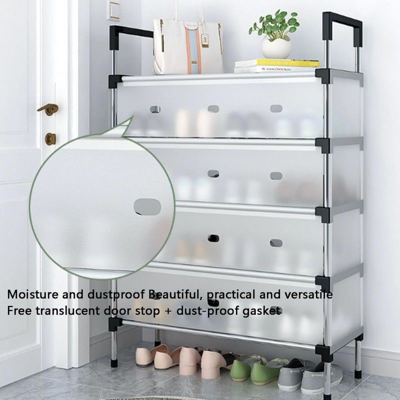 GLFNB Armoire à Chaussures cachée, organisateurs et rangements de Chaussures en métal, Petite étagère à Chaussures pour