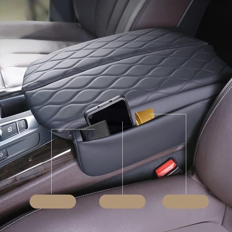 DSFIK Car Center Console Armrest Box Cover Pad Elbow Support Armrest Cushion for X5 F15 X6 F16 2014 2015 2016 2017 2018 (Color :