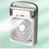 Mini Fan Air Conditioning Cooler, Small USB Desk Fan 5 Holes Humidification Air Conditioning 3 Speeds Wind for Indoor or Outdoor
