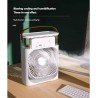 Mini Fan Air Conditioning Cooler, Small USB Desk Fan 5 Holes Humidification Air Conditioning 3 Speeds Wind for Indoor or Outdoor