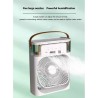 Mini Fan Air Conditioning Cooler, Small USB Desk Fan 5 Holes Humidification Air Conditioning 3 Speeds Wind for Indoor or Outdoor
