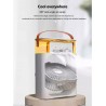 Mini Fan Air Conditioning Cooler, Small USB Desk Fan 5 Holes Humidification Air Conditioning 3 Speeds Wind for Indoor or Outdoor