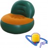 Folpus Inflatable Sofa Air Couch Versatile Soft Single Inflatable Chair Lounge Chair Lazy Sofa for Outdoor Home Living Room