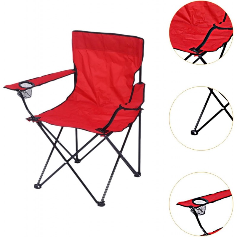 Menolana Chaise de camping pliante, chaise de plage, stable, portable, fiable, chaise de lune pour pique-nique, pêche,