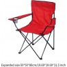 Menolana Chaise de camping pliante, chaise de plage, stable, portable, fiable, chaise de lune pour pique-nique, pêche,