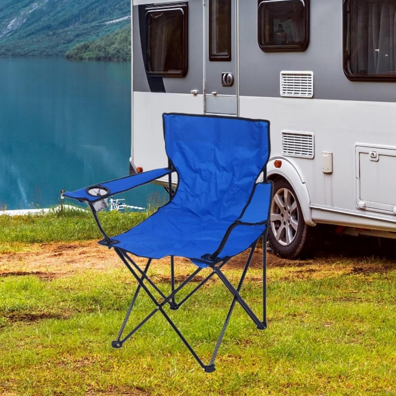 Menolana Chaise de camping pliante, chaise de plage, stable, portable, fiable, chaise de lune pour pique-nique, pêche,