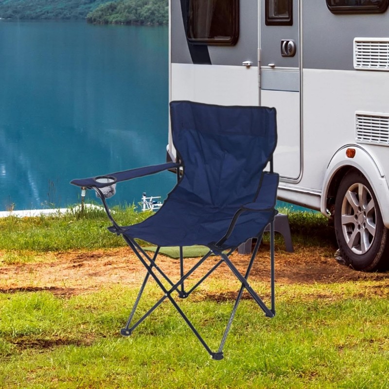 Menolana Chaise de camping pliante, chaise de plage, stable, portable, fiable, chaise de lune pour pique-nique, pêche,
