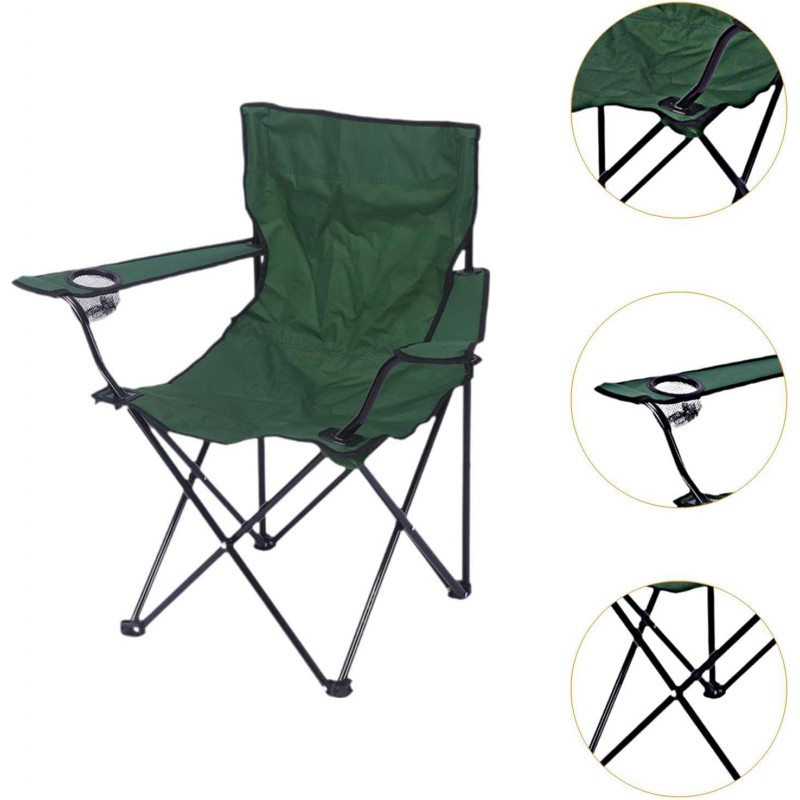 Menolana Chaise de camping pliante, chaise de plage, stable, portable, fiable, chaise de lune pour pique-nique, pêche,