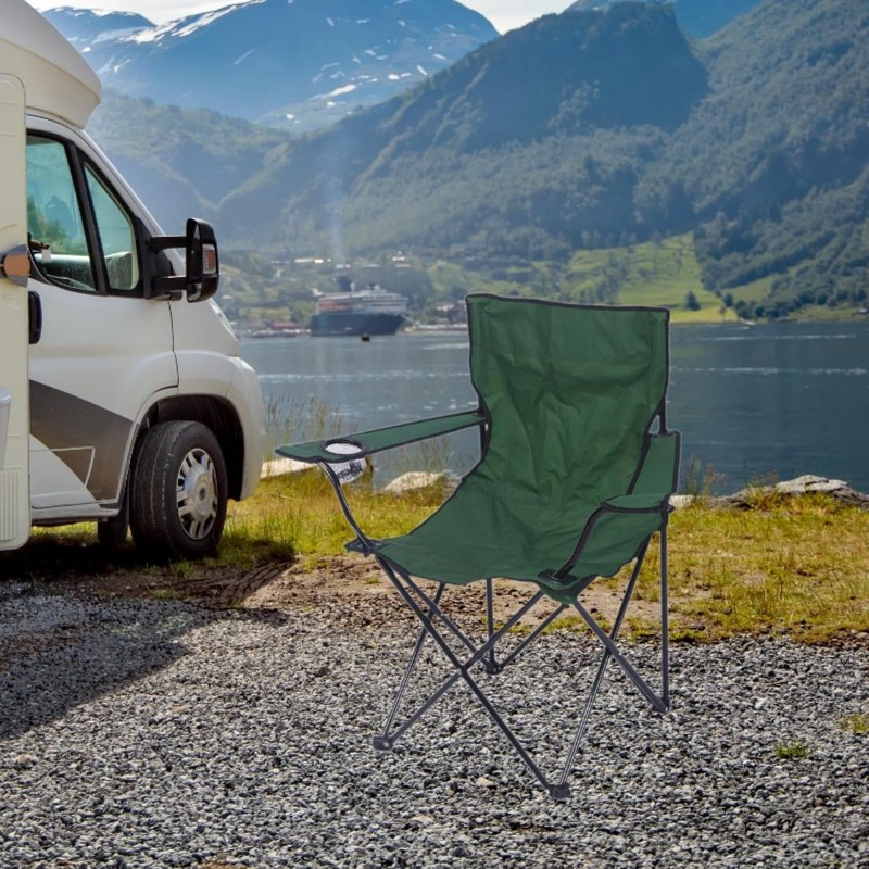 Menolana Chaise de camping pliante, chaise de plage, stable, portable, fiable, chaise de lune pour pique-nique, pêche,
