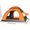Pop-up Outdoor Camping Tent, Two Wide Doors Portable Travel Tent, Dome Tent with Bag, Suitable for Camping Backpacking Outdoor
