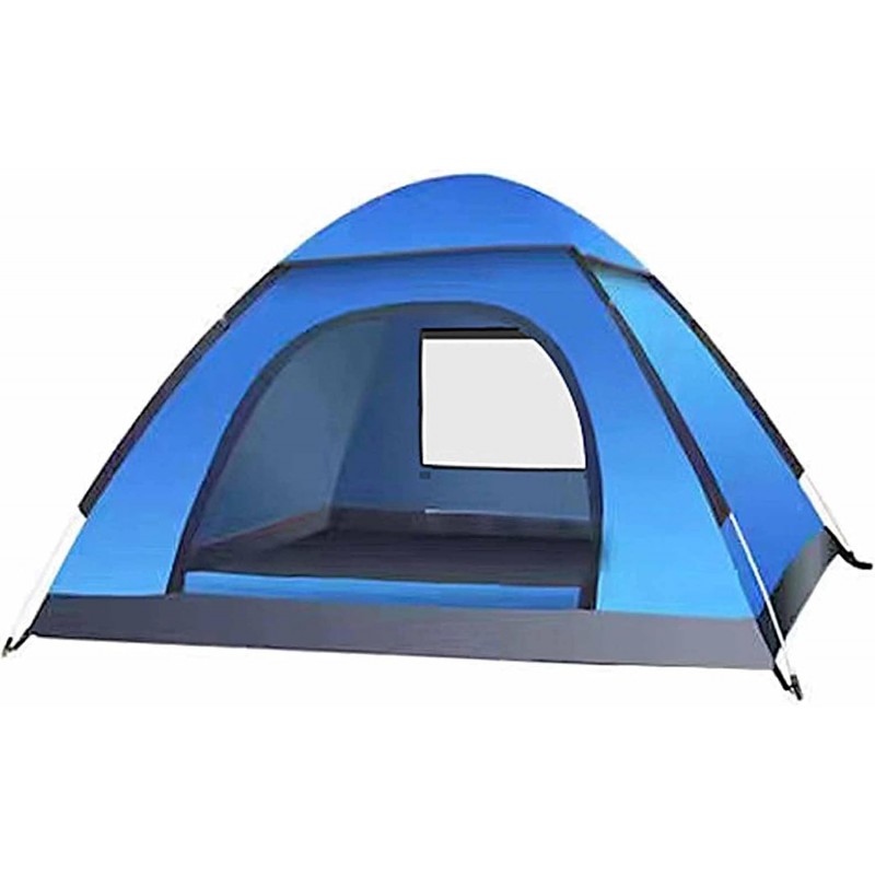 Pop-up Outdoor Camping Tent, Two Wide Doors Portable Travel Tent, Dome Tent with Bag, Suitable for Camping Backpacking Outdoor