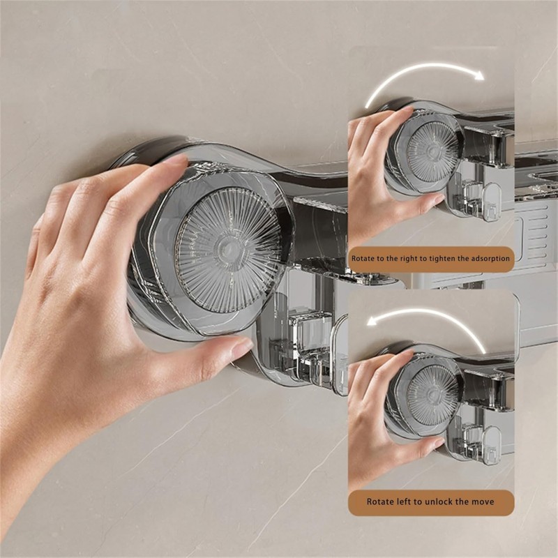 NPXUAMTJ Clip de balai à franges avec ventouse puissante, facile à installer, accessoire pour la maison et le bureau