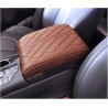 Console CentraleVoiture Boîte De Rangement Coussin D'accoudoir Voiture Universel Étanche en Cuir PU Souple Anti-Rayures Housse